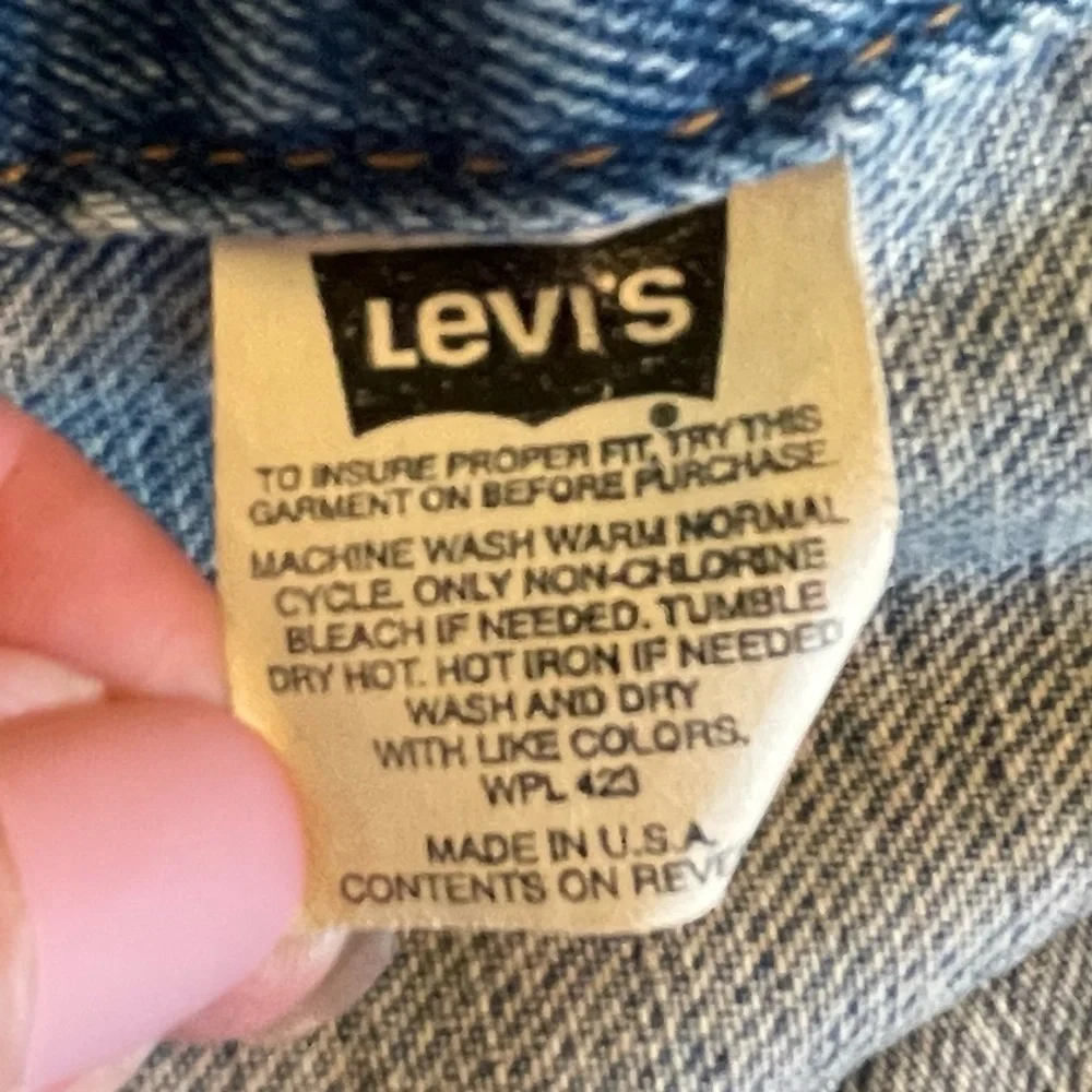 Levi’s Denim Trucker Jacket 80s/90s vintage size medium Men’s - Picture 4 of 13
